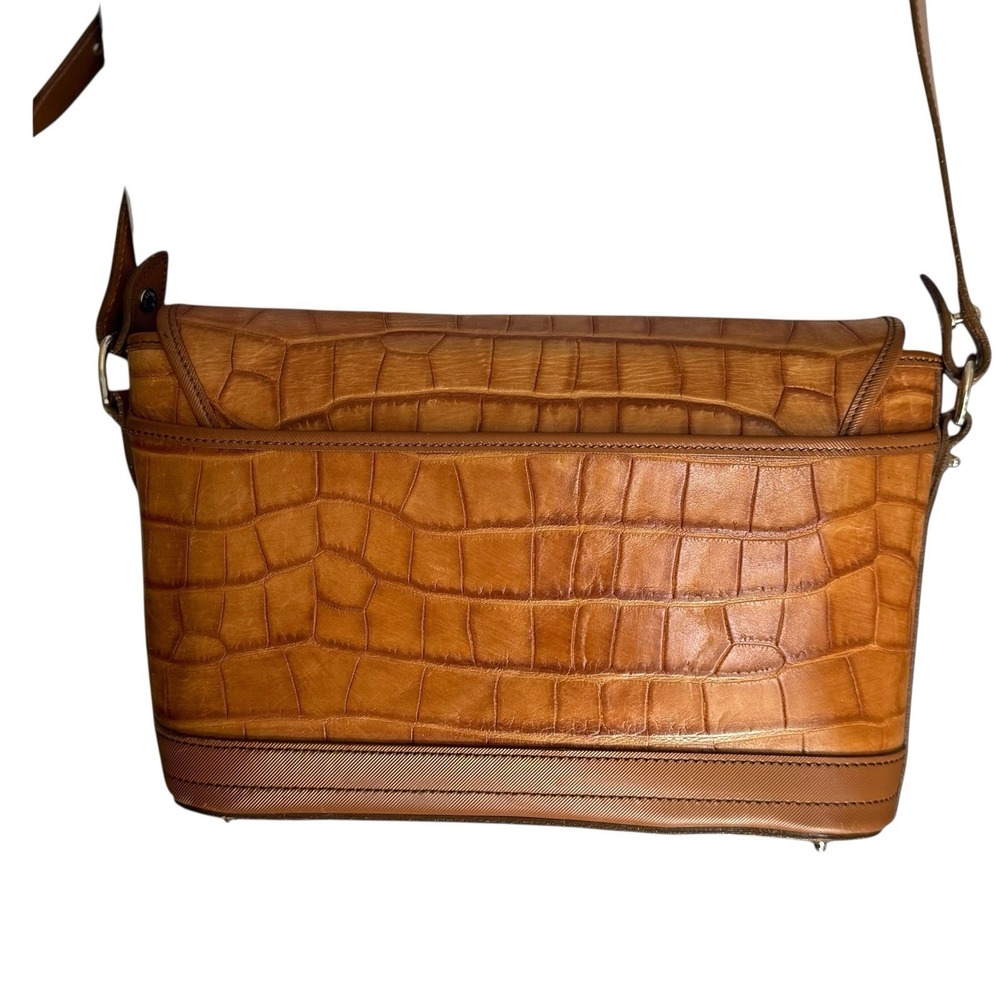 Vintage Dooney & Bourke Bayou Alligator‎ Embossed Full Flap Shoulder Bag - Picture 5 of 16